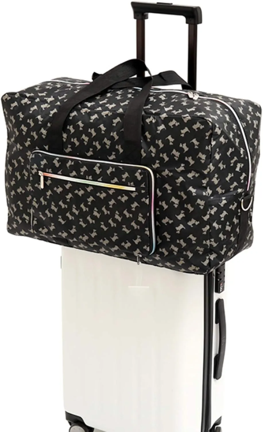 22" Foldable Large Travel Duffel Duffle Bag Sports Gym Tote Bag For Women Overnight Carryon Weekend Bag Shoulder Bag Water Resistant