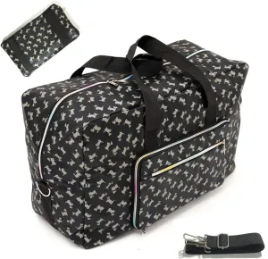 22" Foldable Large Travel Duffel Duffle Bag Sports Gym Tote Bag For Women Overnight Carryon Weekend Bag Shoulder Bag Water Resistant
