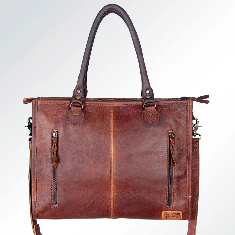 American Darling Briefcase Hair On Genuine Leather women bag western handbag purse