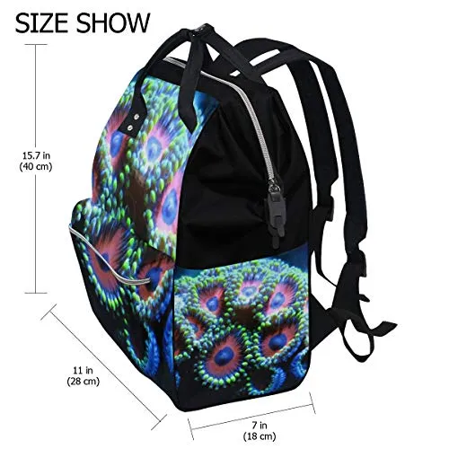 Backpack Coral Beauty Mens Laptop Backpacks Shoulder Hiking Daypack