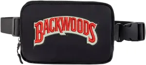 Backwoods Mini Belt Bag with Adjustable Strap Small Waist Pouch for Workout Running Traveling Hiking (Black)