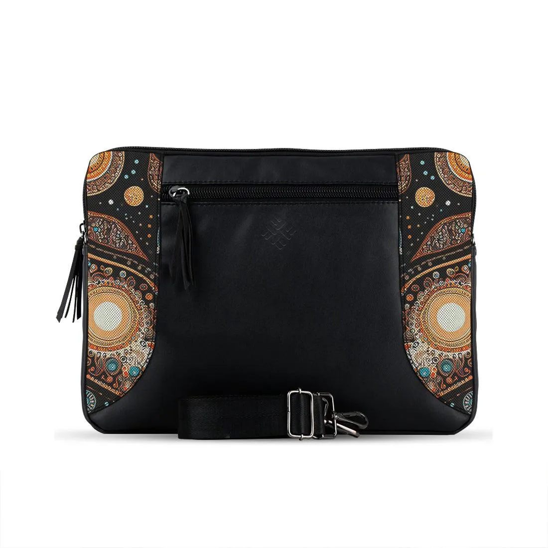 Black Mixed Laptop Sleeve Spiral