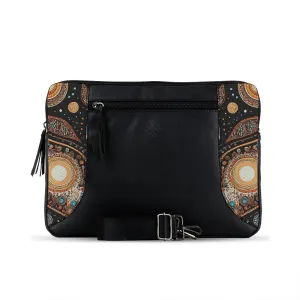 Black Mixed Laptop Sleeve Spiral