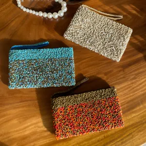 Colorful Beaded Clutch | Large