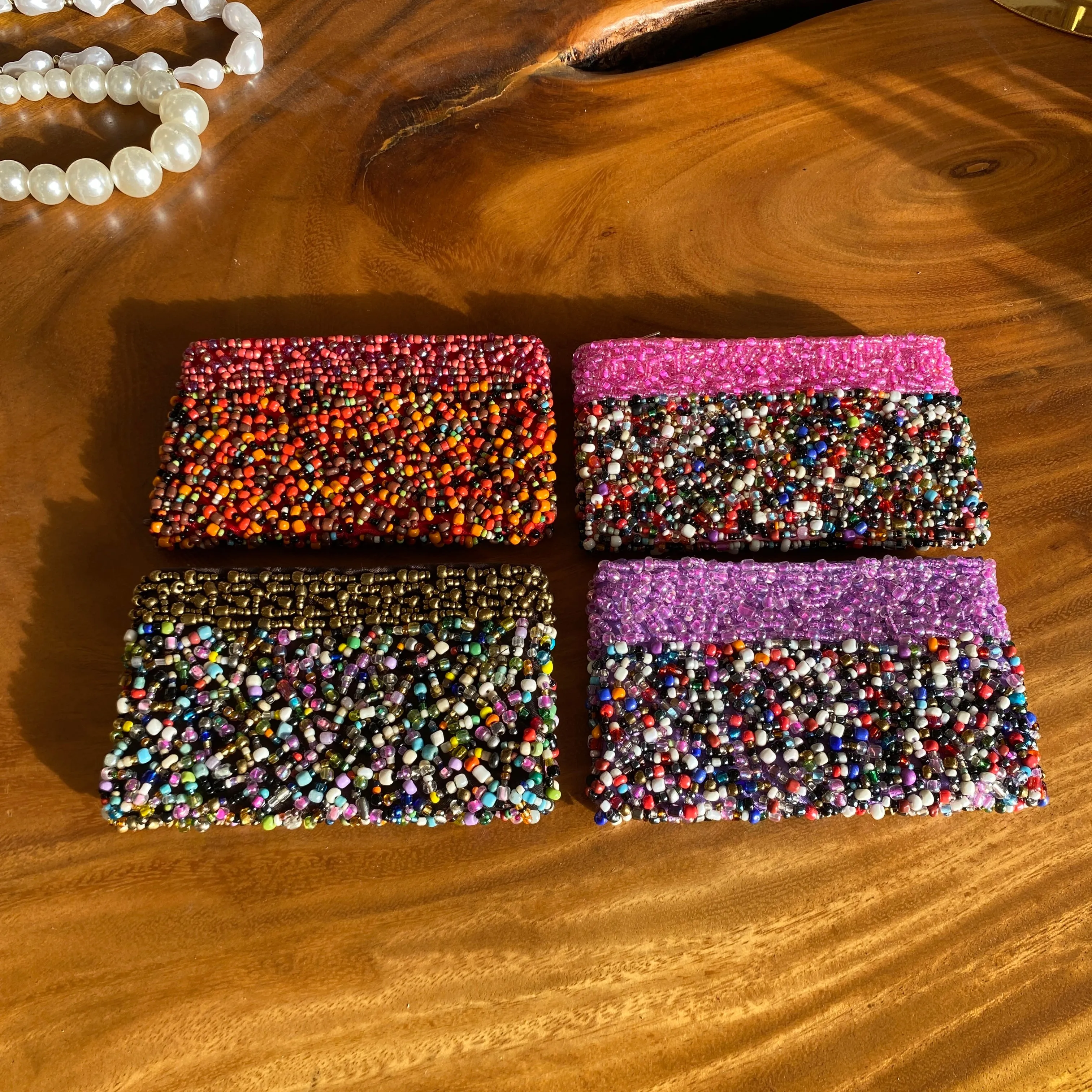 Colorful Beaded Clutch | Small