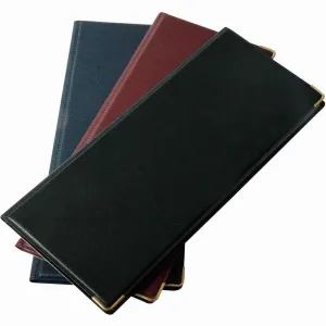 Cumberland Business Card File Gold Corners 160 Capacity 250 X 110Mm Blue