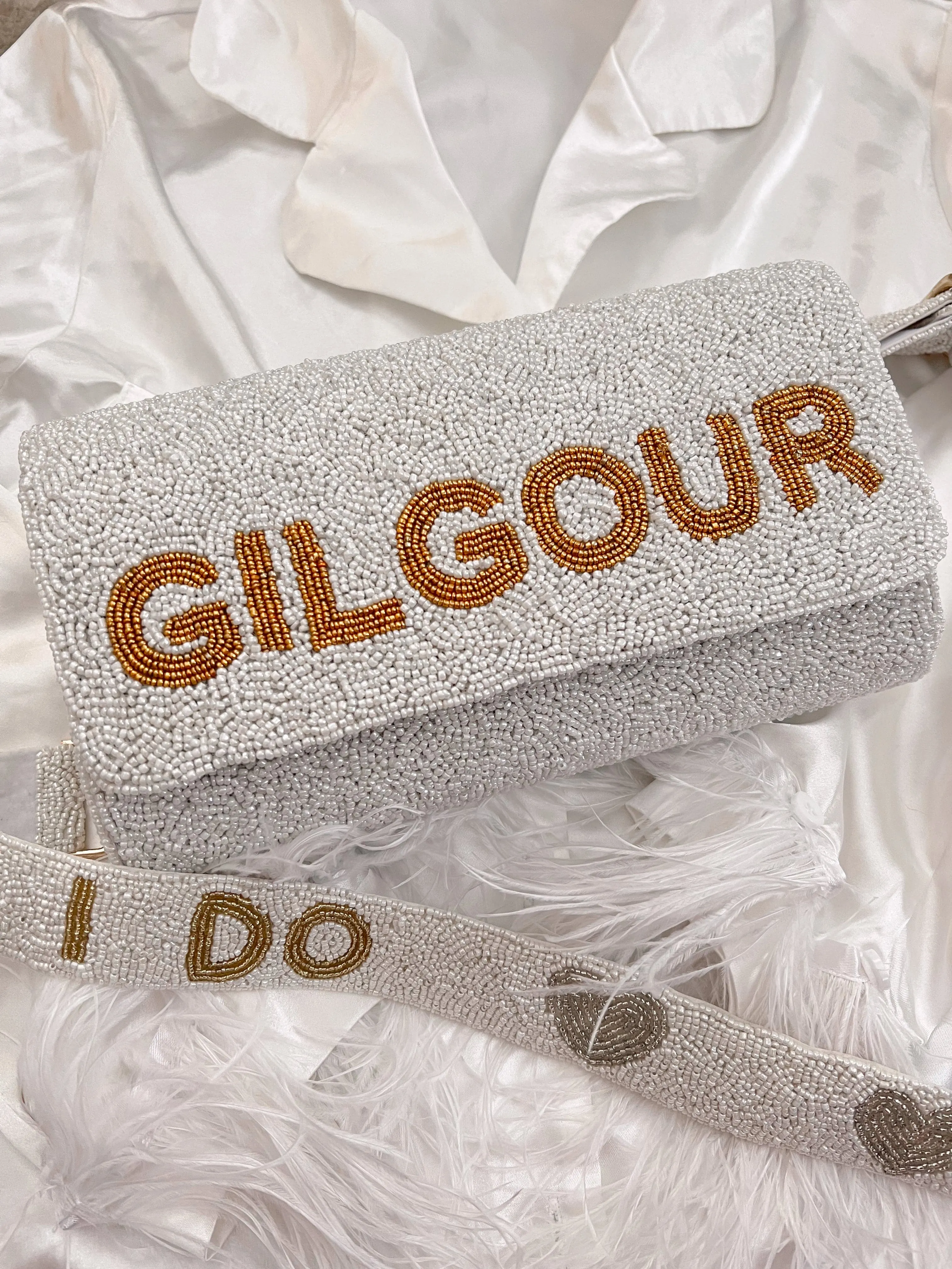 CUSTOM Beaded Clutch