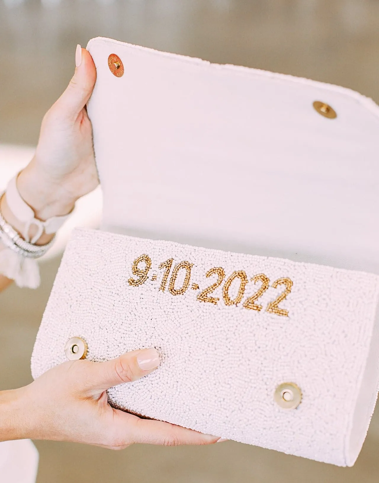 CUSTOM Beaded Clutch