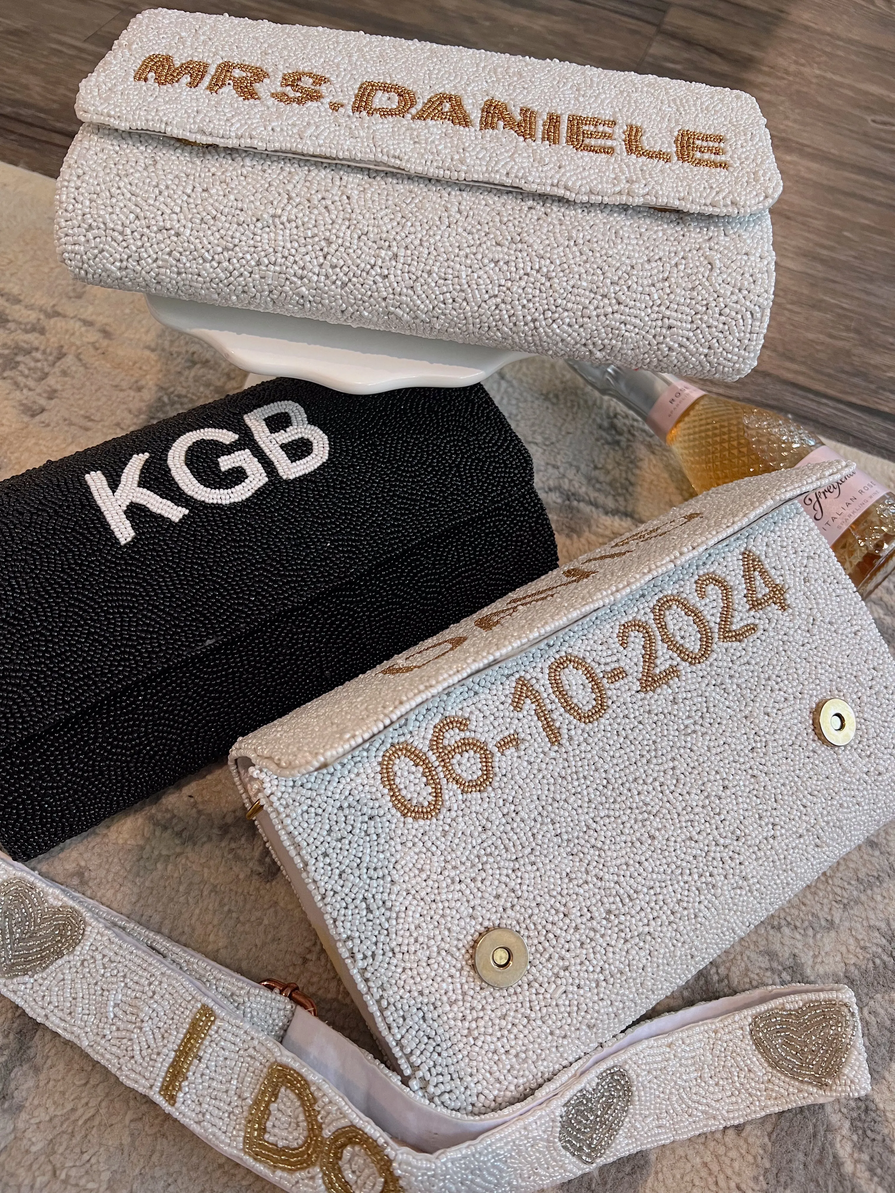CUSTOM Beaded Clutch