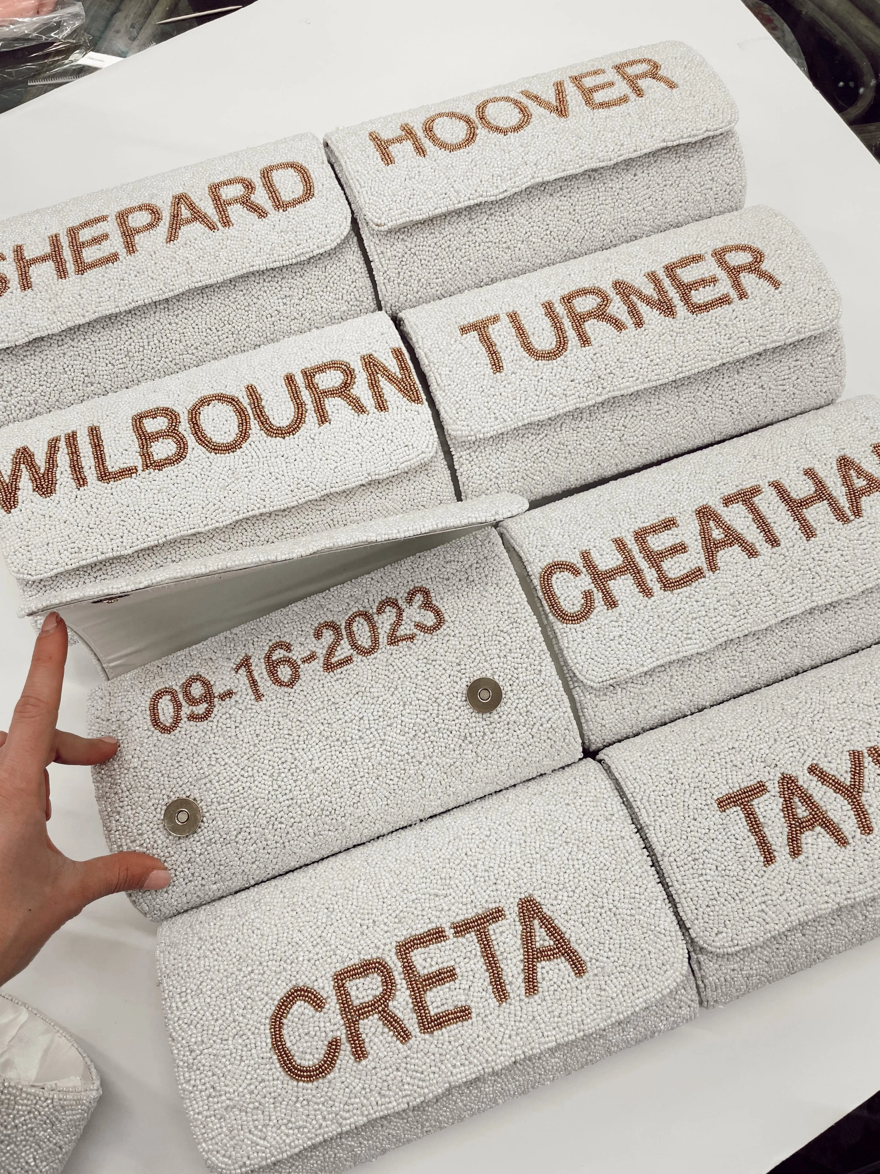 CUSTOM Beaded Clutch