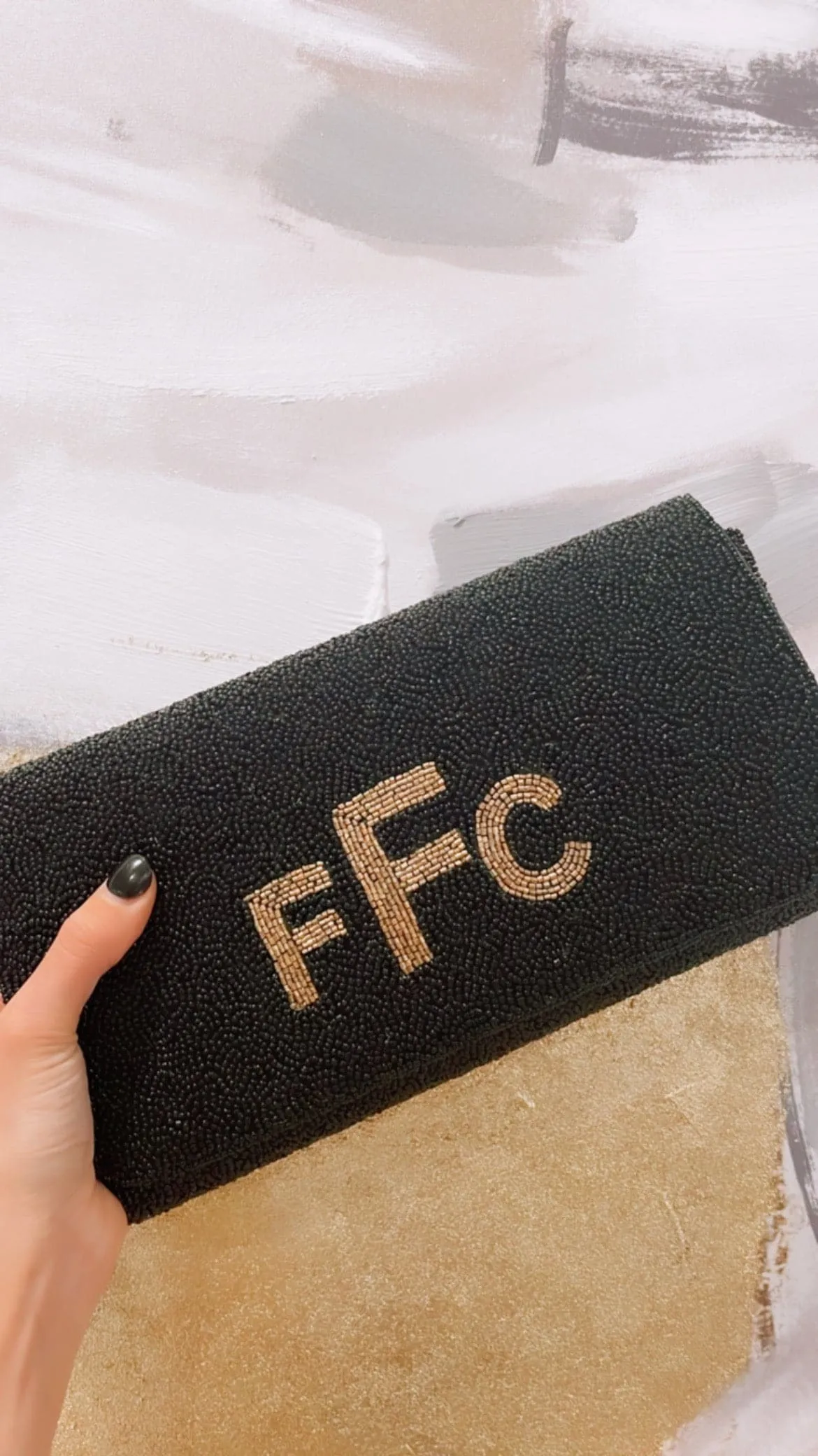 CUSTOM Beaded Clutch