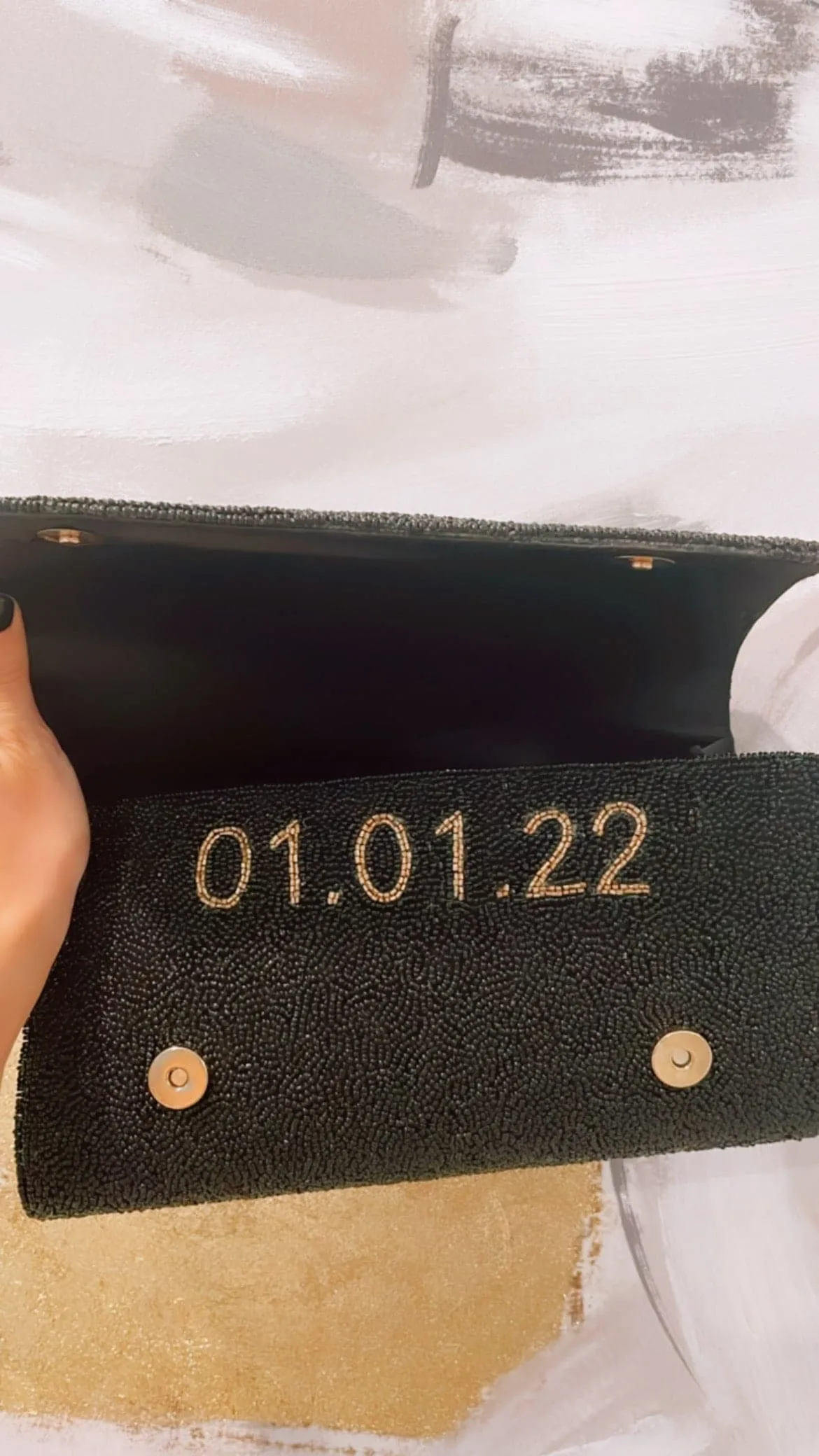 CUSTOM Beaded Clutch