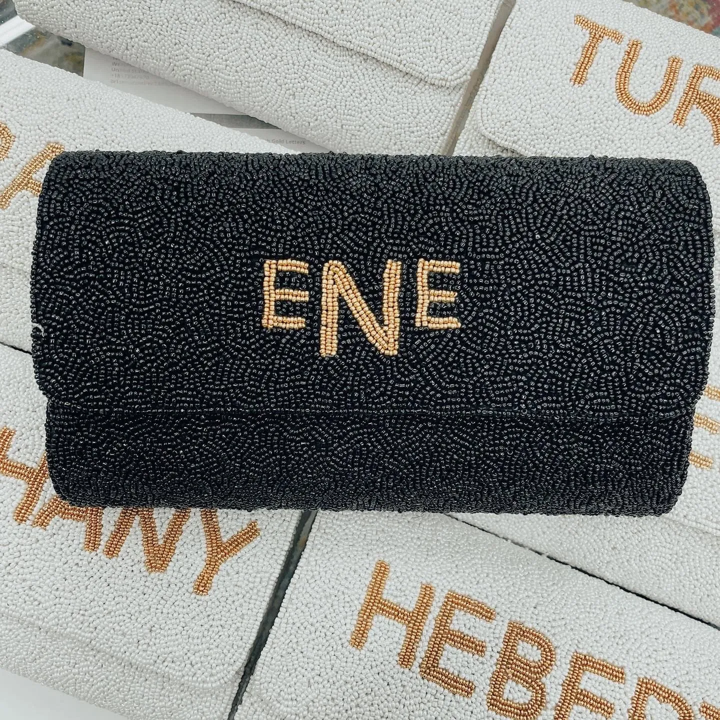 CUSTOM Beaded Clutch