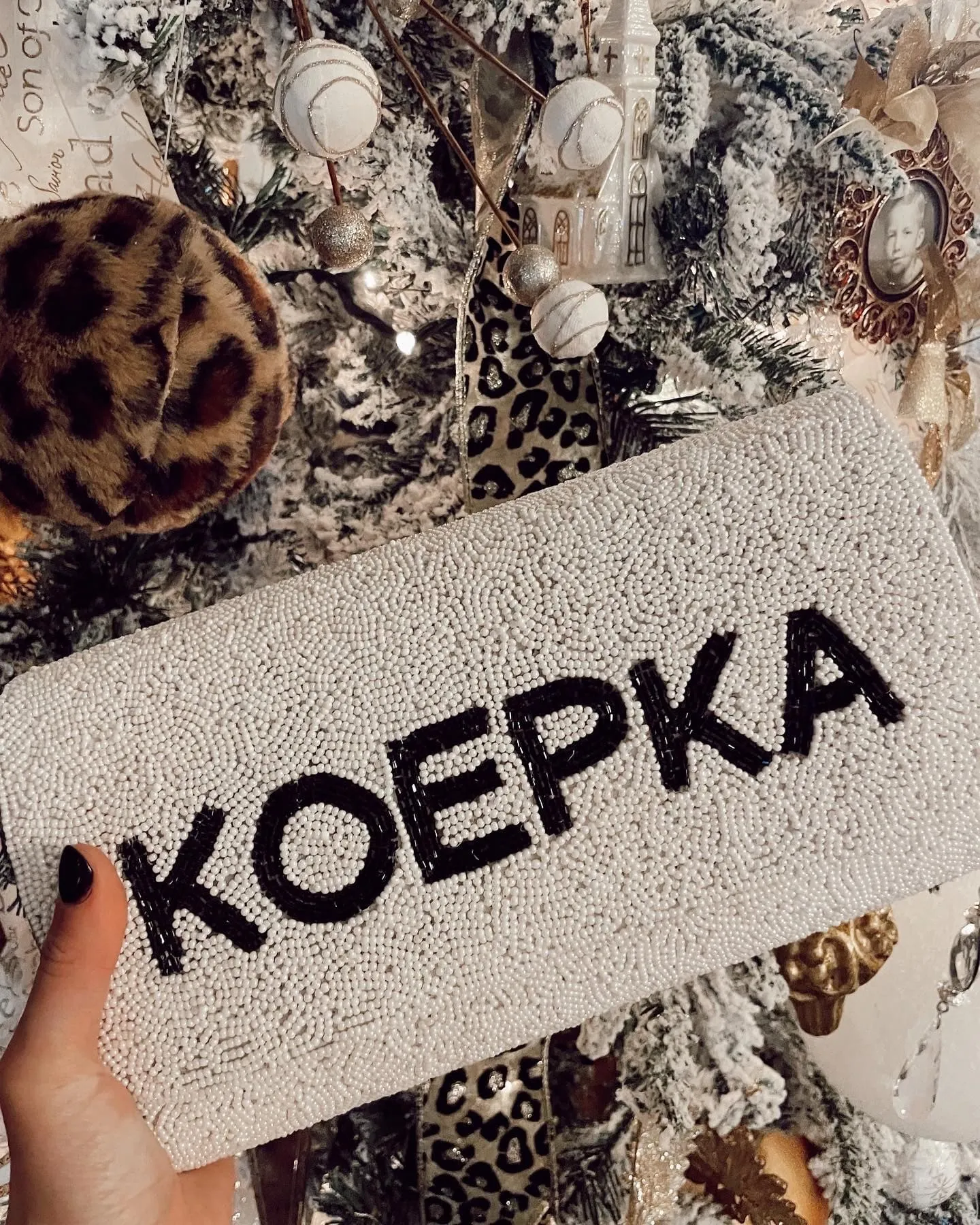 CUSTOM Beaded Clutch