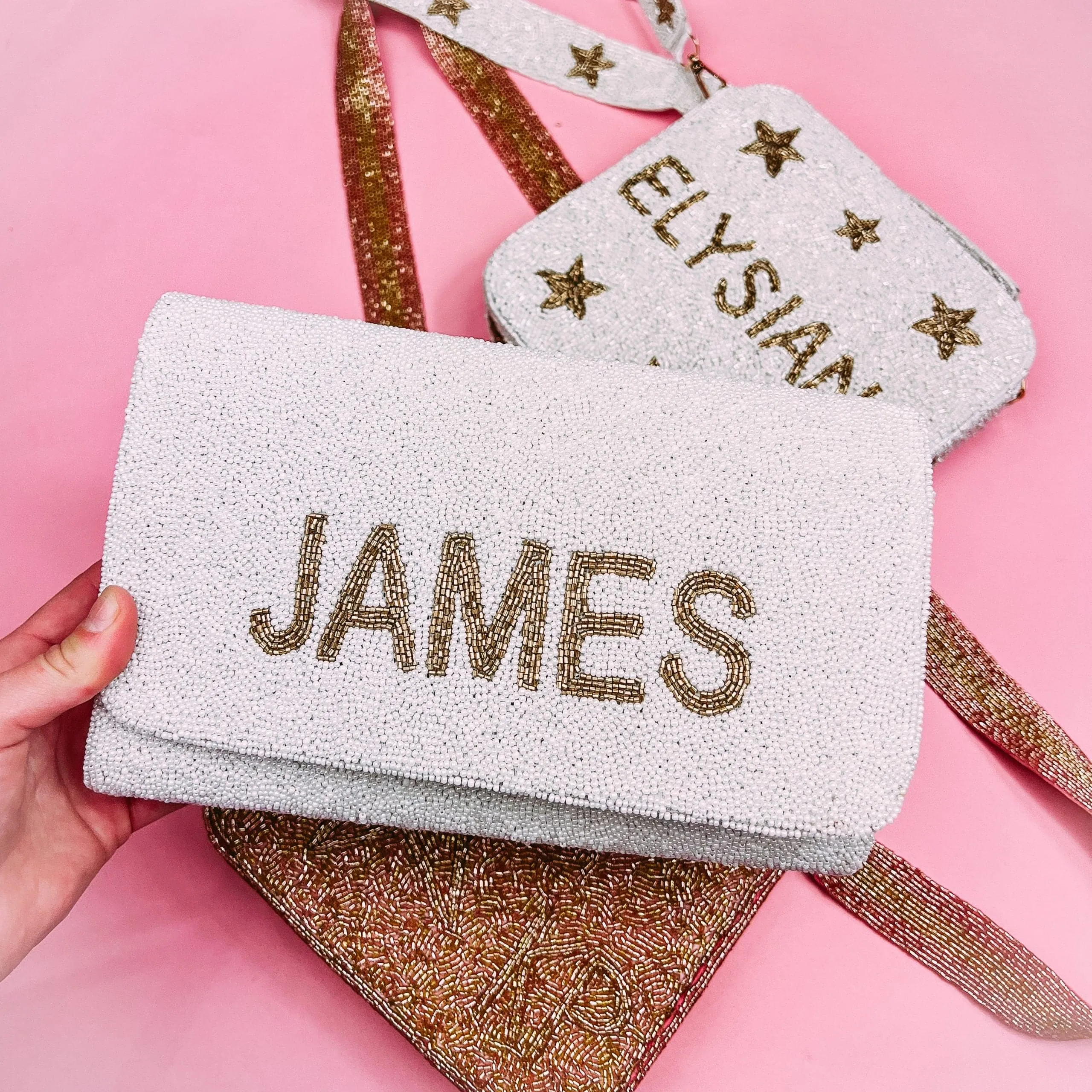 CUSTOM Beaded Clutch