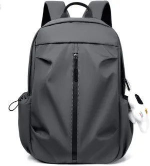 Fashion leisure backpack outdoor travel laptop bag for men and women (grey)