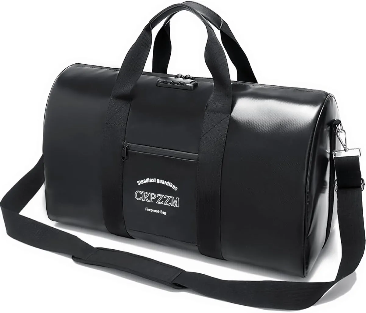 Fireproof Waterproof Duffel Bag,Fire And Waterproof Document StorageSecurity code lock multiple protectionperfect travel companion.