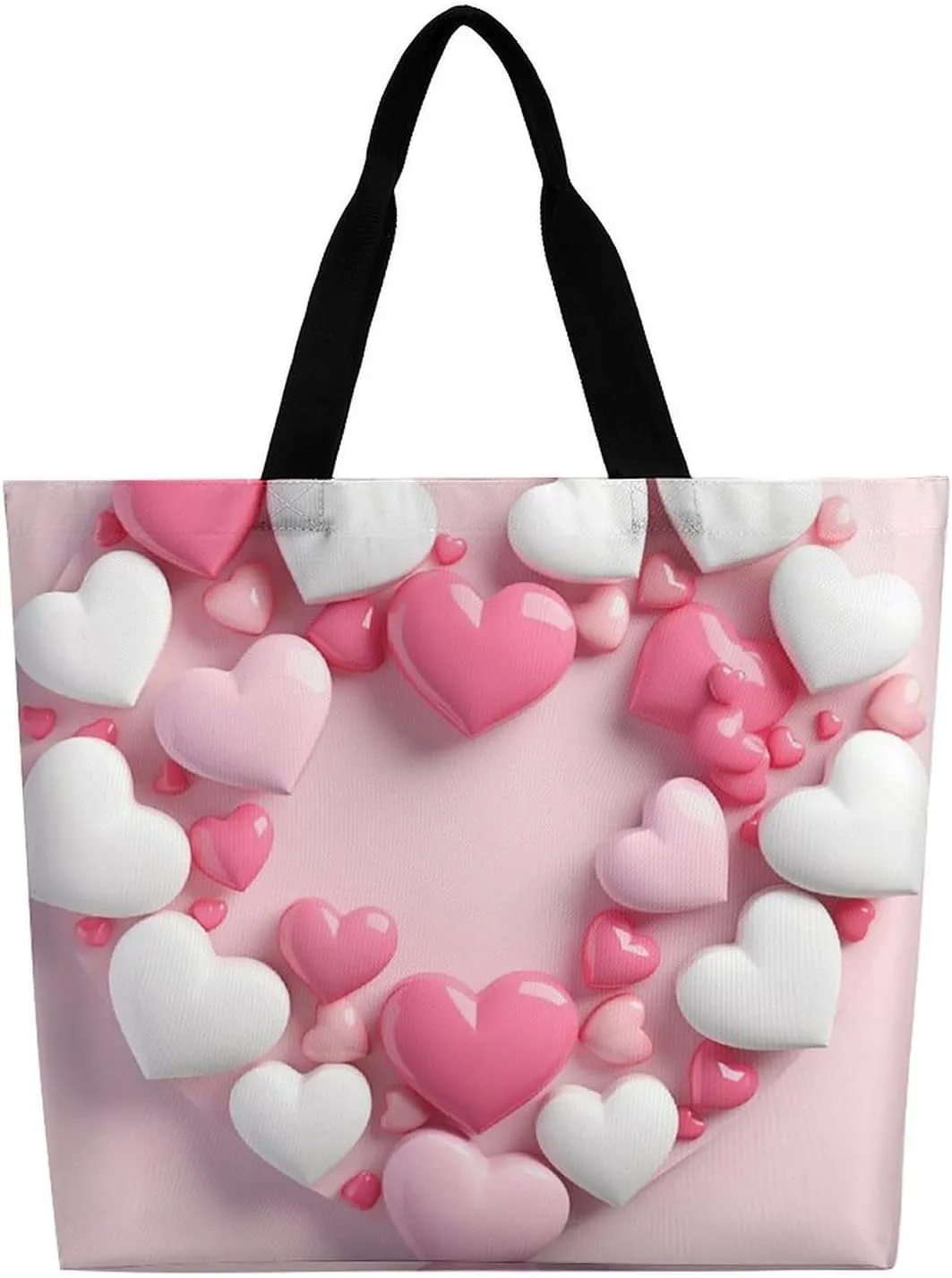 Flower Tote Bags, Reusable Grocery Bags, Large Shopping Bag, Shoulder Bag for Women