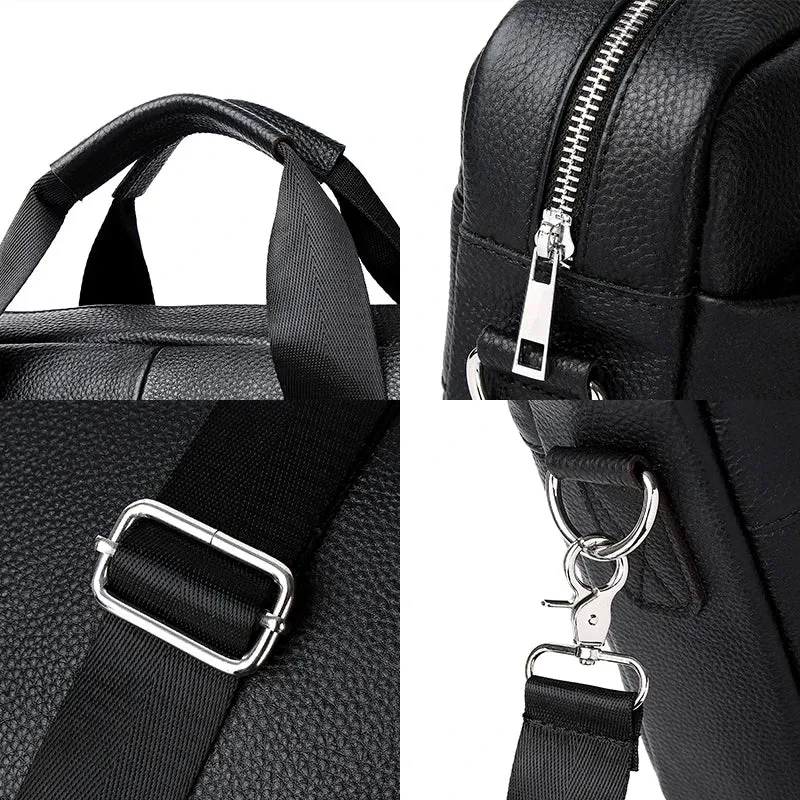Genuine Leather Briefcases for Men Luxury Handbags Laptop Briefcase Bags