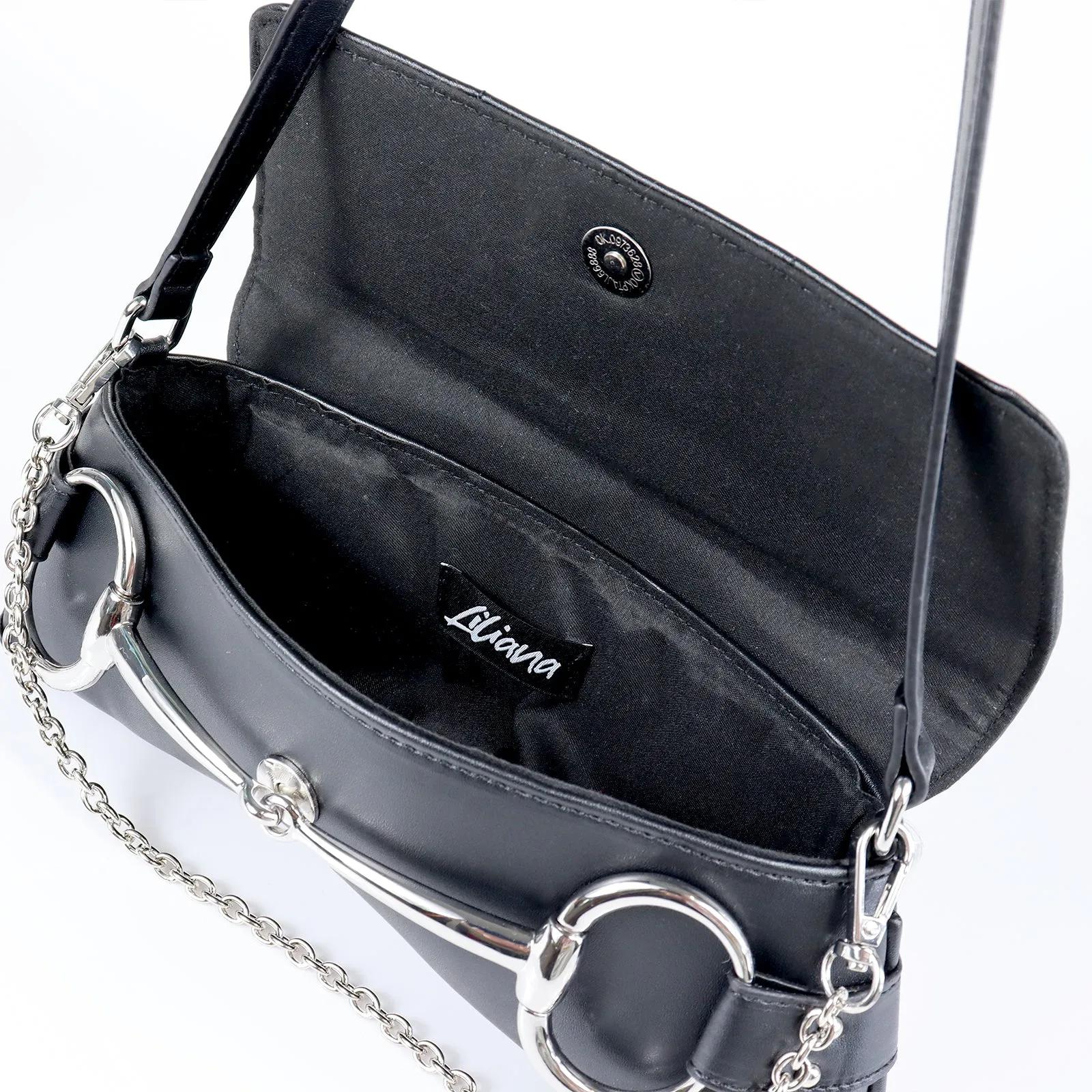H-LOCK PADDED SHOULDER BAG - BLACK