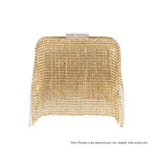 H-LUNCHBOX RHINESTONE CASE - GOLD