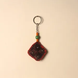 Handcrafted Phulkari Embroidered Keychain 04