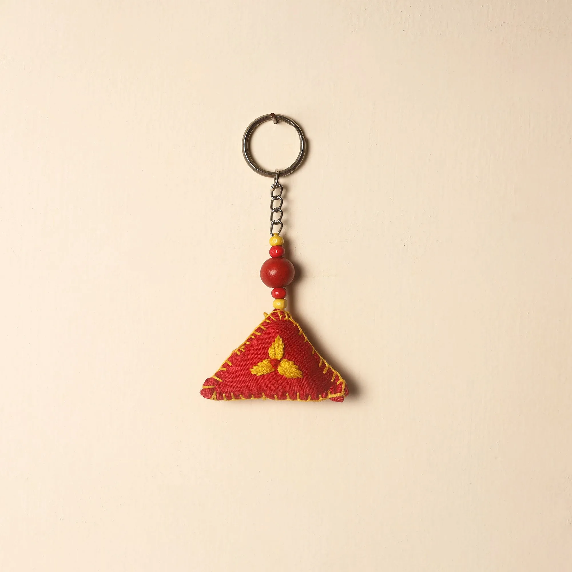 Handcrafted Phulkari Embroidered Keychain 11