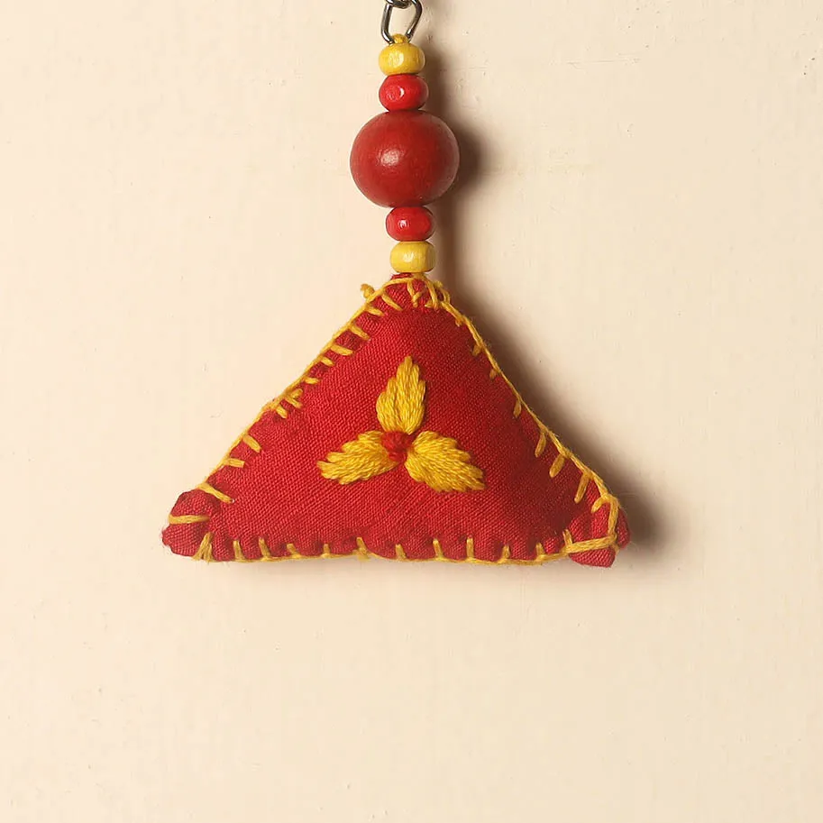 Handcrafted Phulkari Embroidered Keychain 11