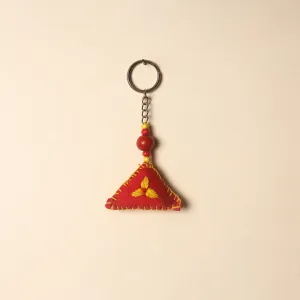 Handcrafted Phulkari Embroidered Keychain 11