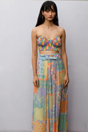 Handcrafted Sequin Embroidered Bustier