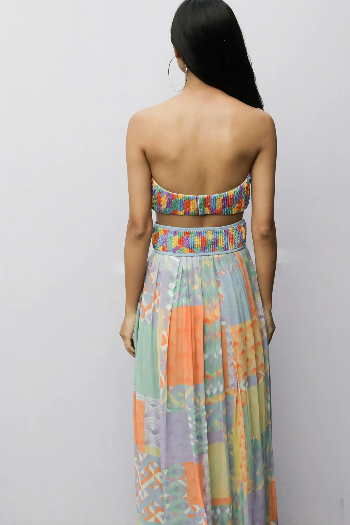 Handcrafted Sequin Embroidered Bustier