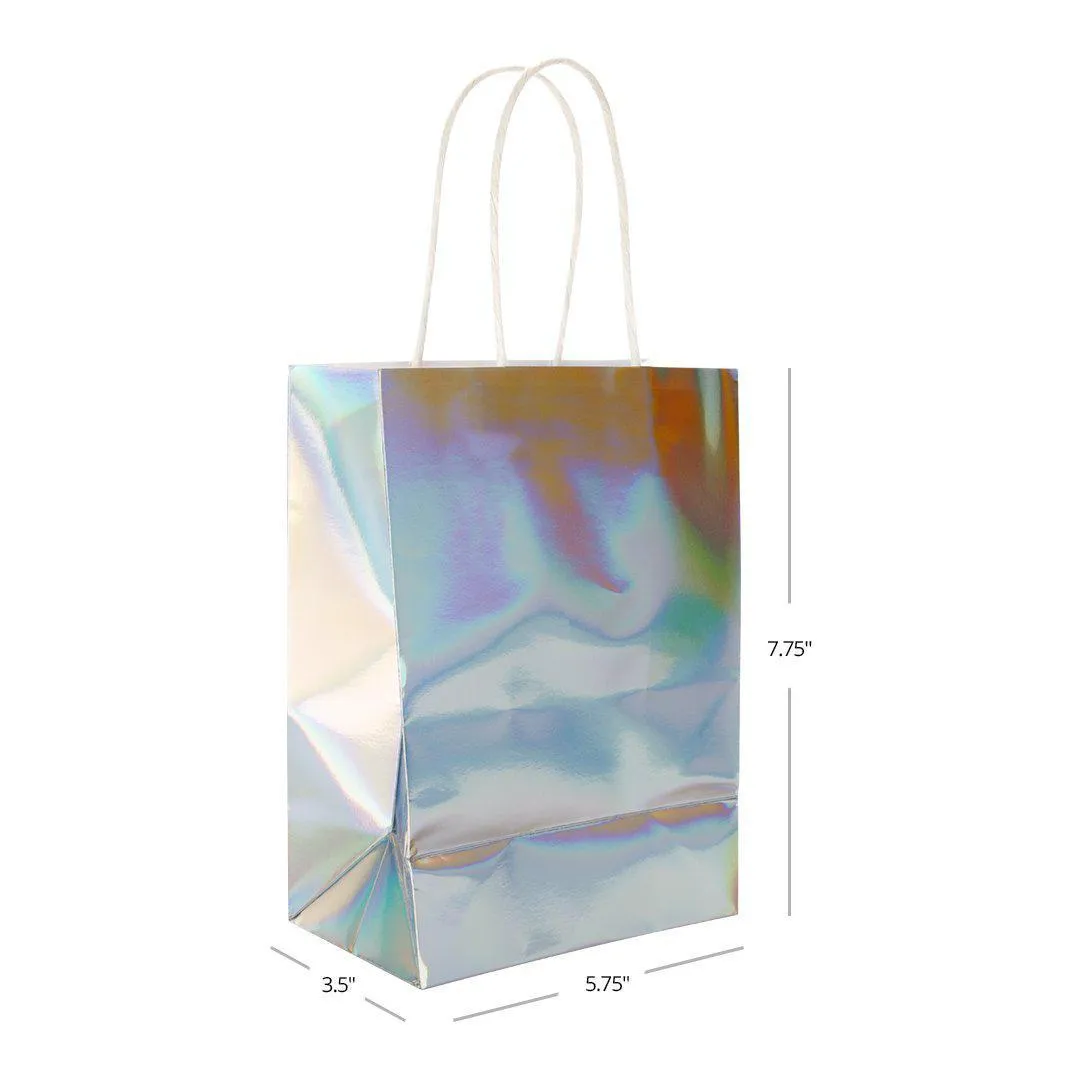 Iridescent Holographic Party Favor Bags