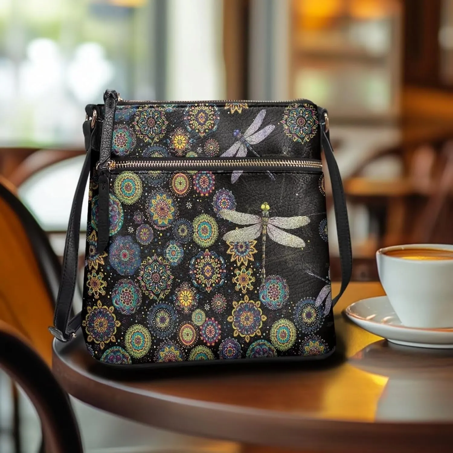 Leather Shoulder Bag for Women Large Crossbody Handbag Sling Hobo Bag with Adjustable Strap for Business Dating