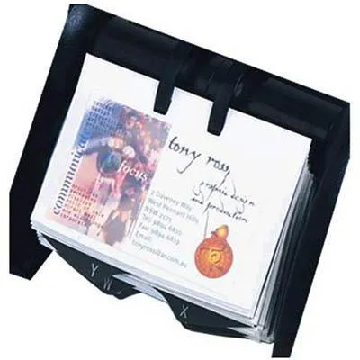 Marbig Rotary Business Card File Refill Pack 20