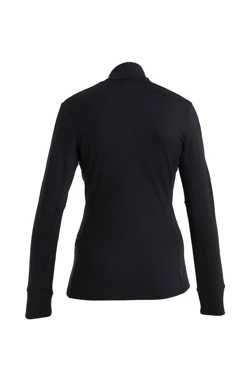 Merino 260 Quantum Long Sleeve Zip Jacket - Black