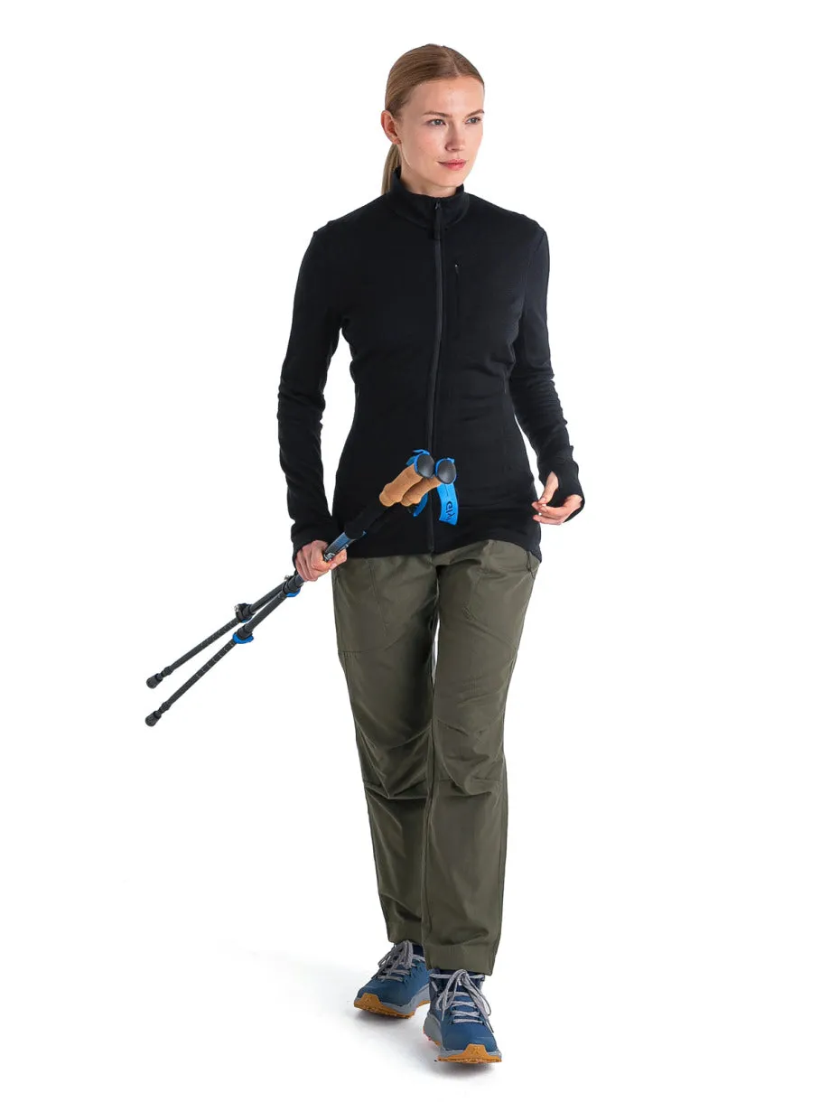 Merino 260 Quantum Long Sleeve Zip Jacket - Black