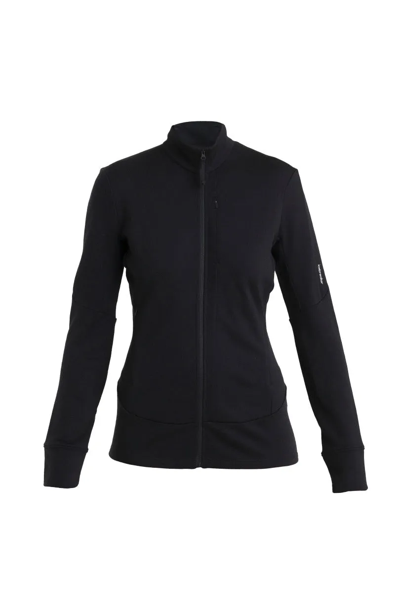 Merino 260 Quantum Long Sleeve Zip Jacket - Black