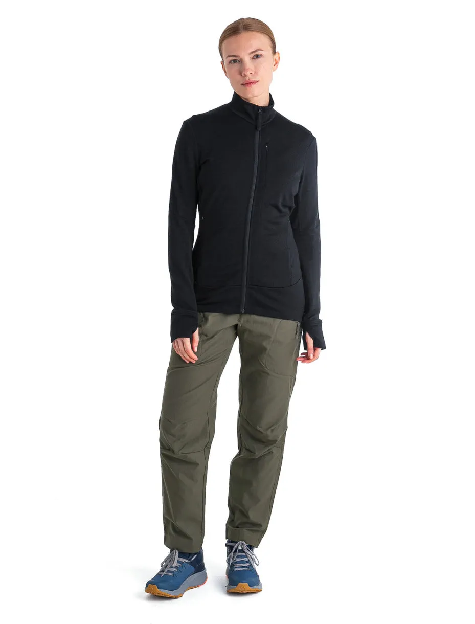 Merino 260 Quantum Long Sleeve Zip Jacket - Black