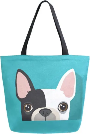 Oyihfvs Canvas Tote Grocery Bag, Women Large Shoulder Bag, Reusable Grocery Handbag