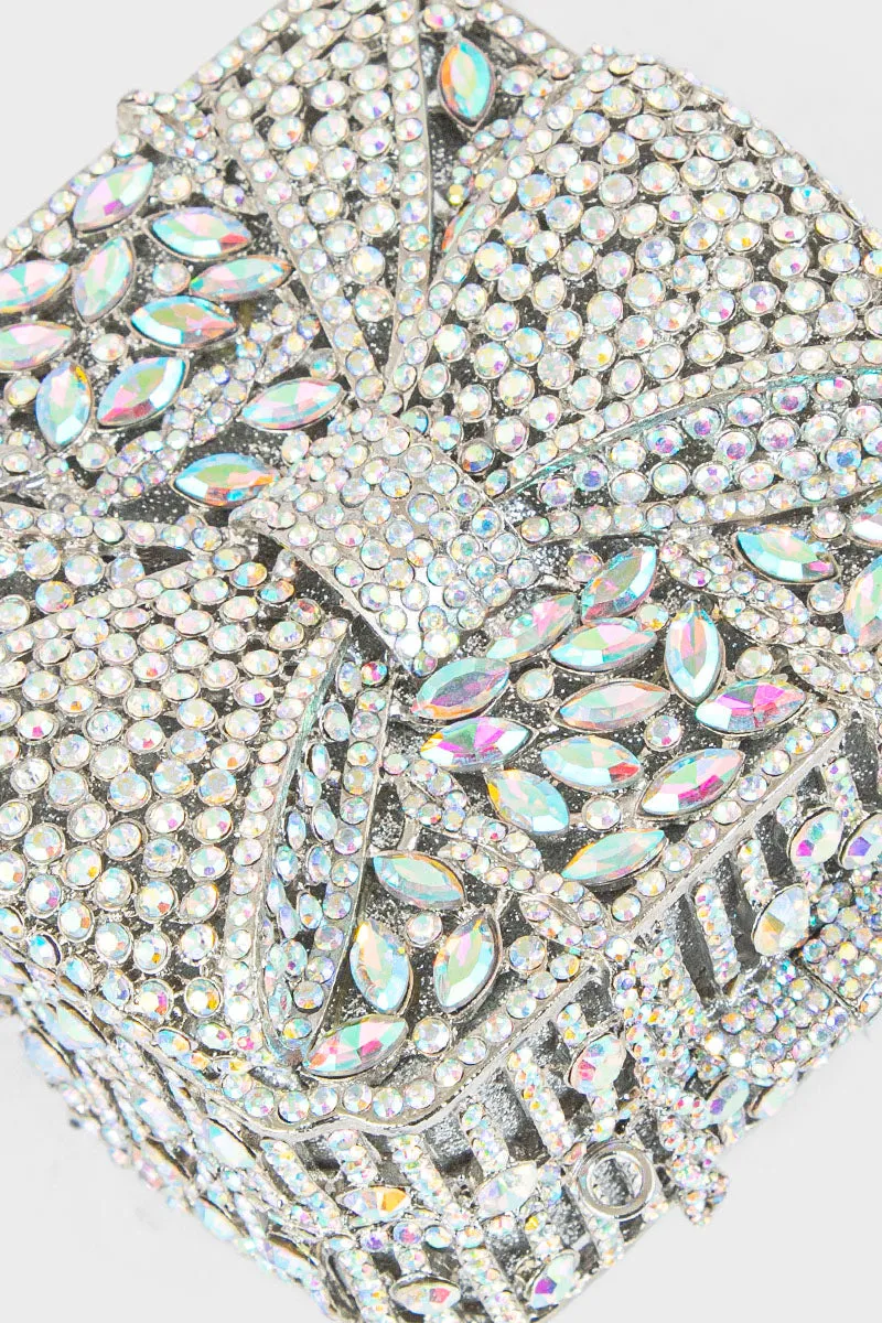 Party Wear Clutch BK4061-Silver