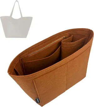 Premium Purse Organizer compatible with Row Three Park Tote Bag Insert - Handmade Oval Bag Organizer Perfect Fit for S/Three/XL Tote (Bubblegum, For Three Park Tote)