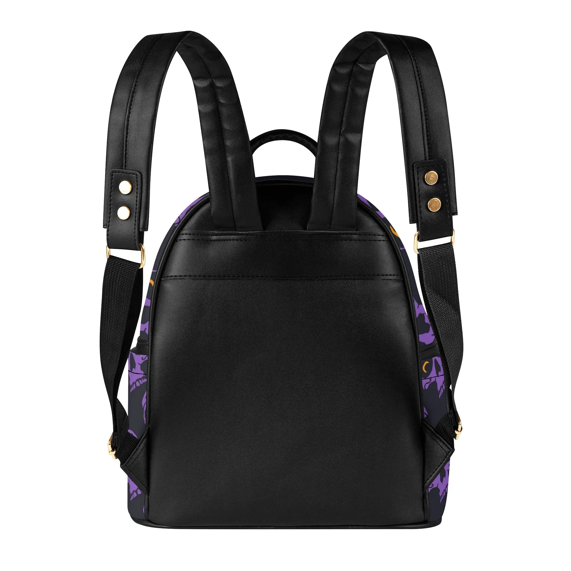 Purple Skull Heads Casual Backpack