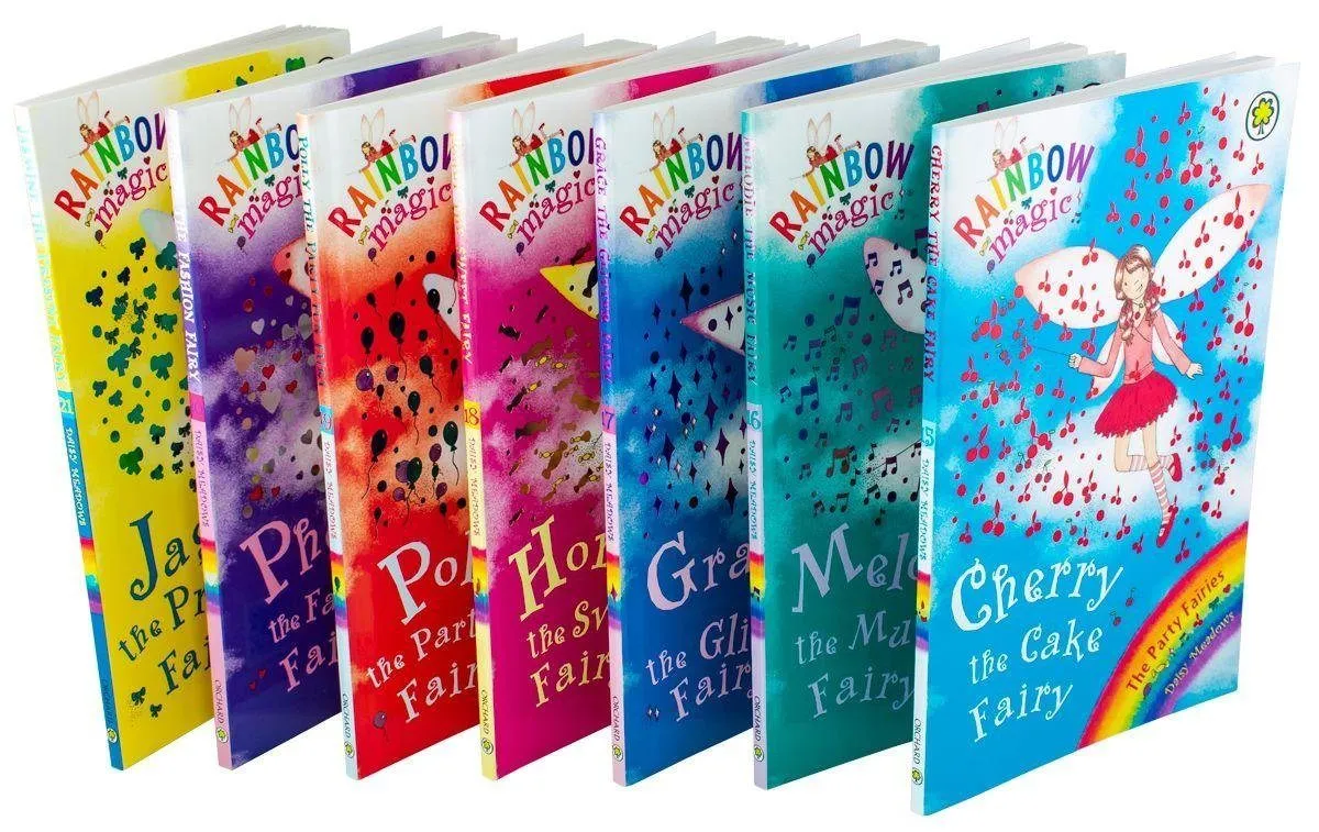 Rainbow Magic: The Party Fairies 7 Book Collection (Series 3) - Ages 5-7 - Paperback - Daisy Meadow