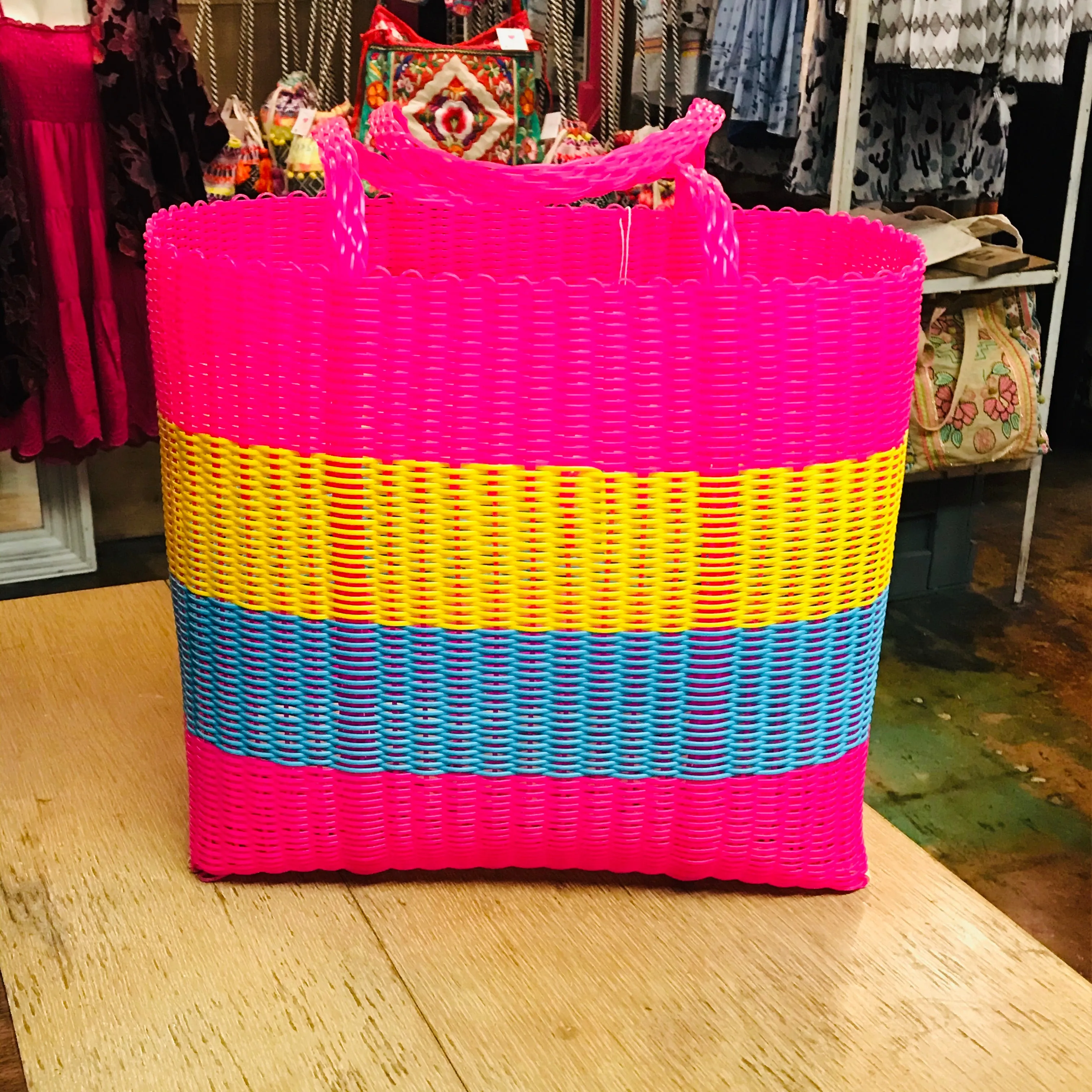 Recycled Woven Totes- Small