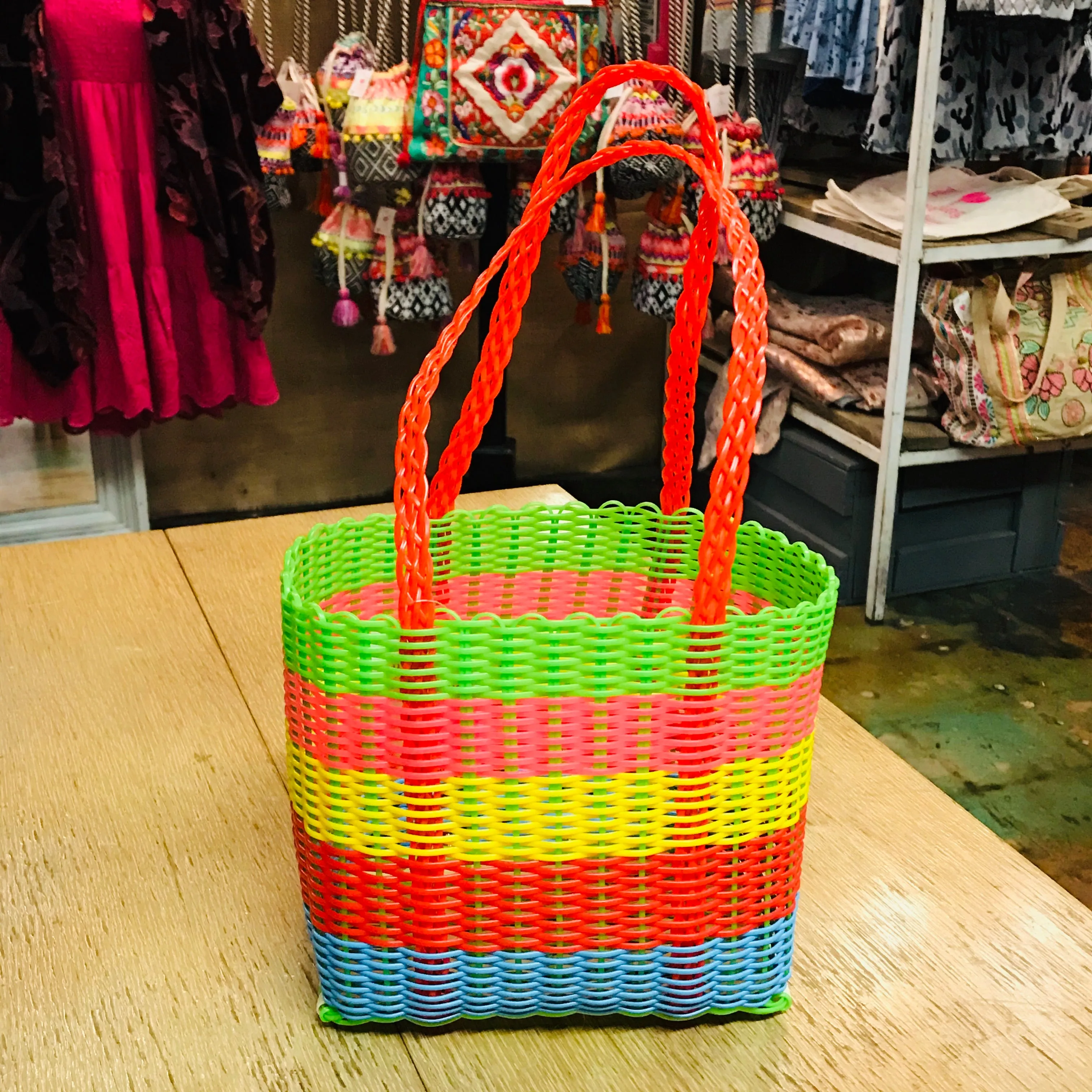 Recycled Woven Totes- Small