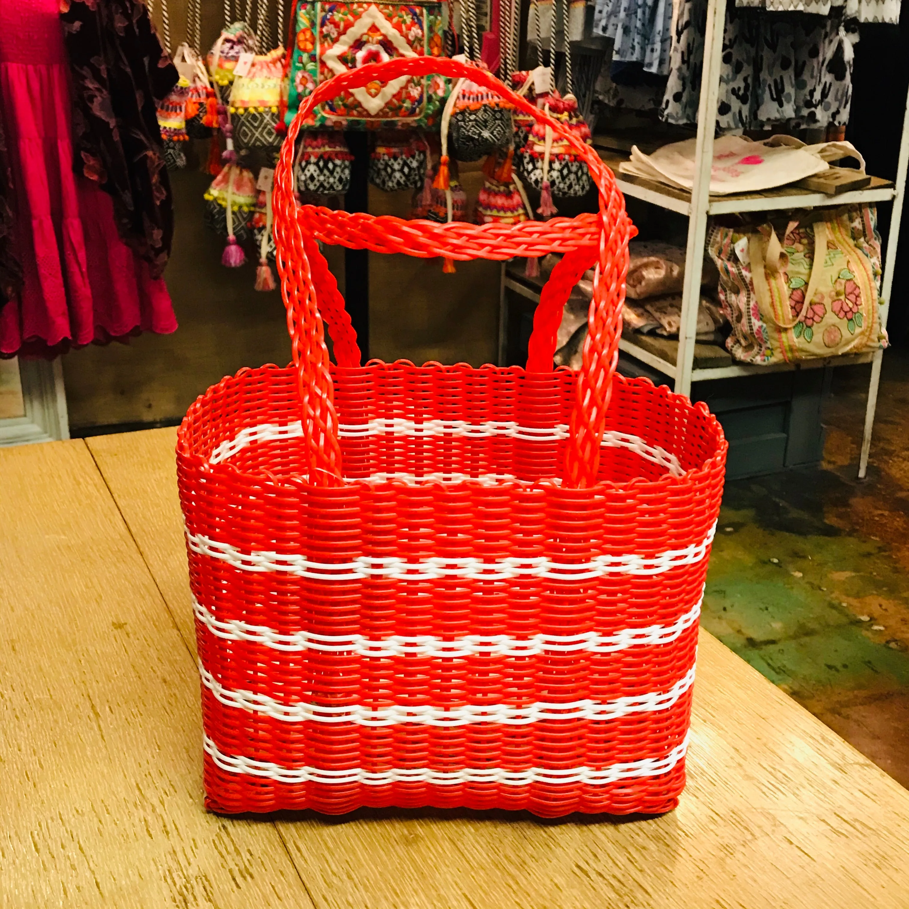 Recycled Woven Totes- Small