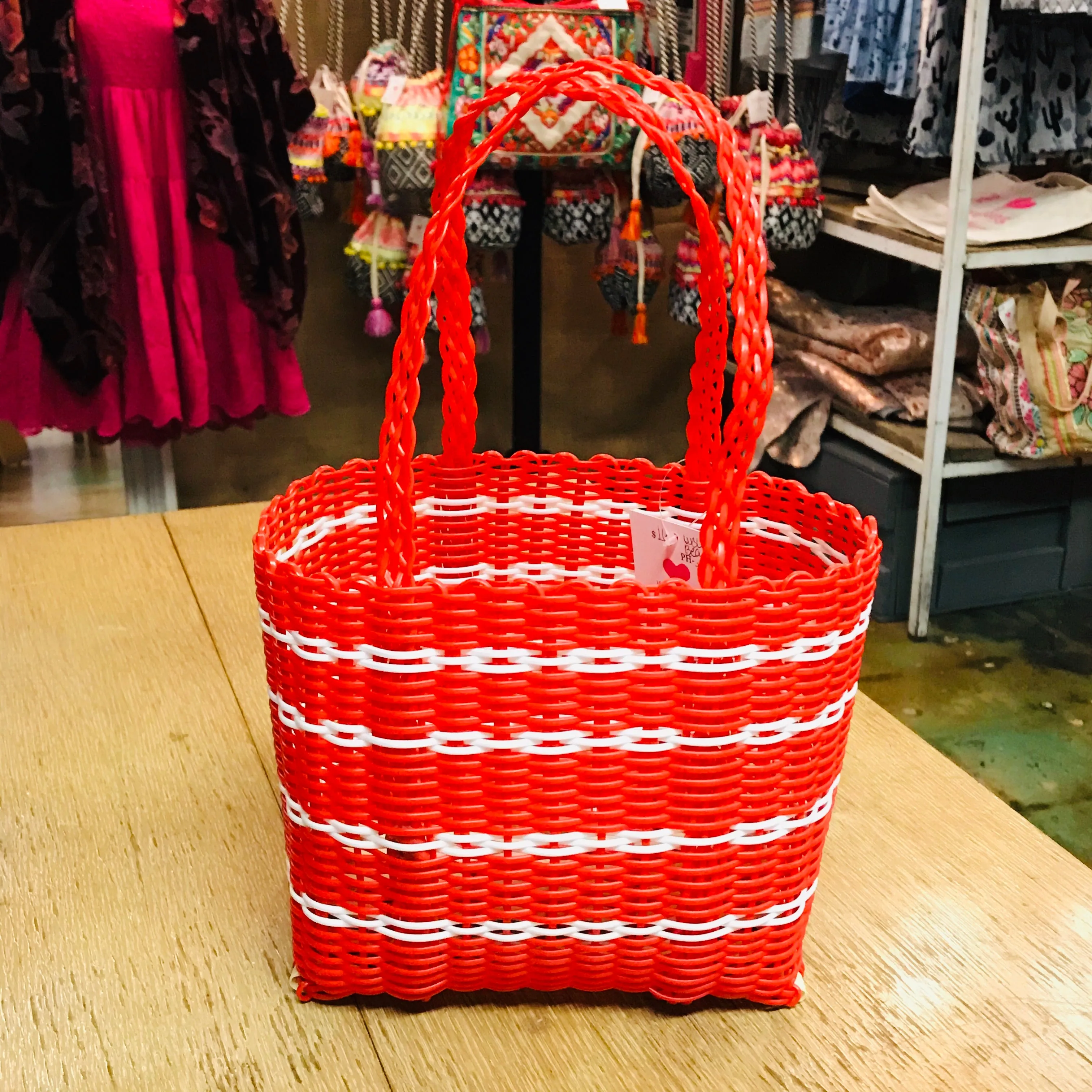 Recycled Woven Totes- Small