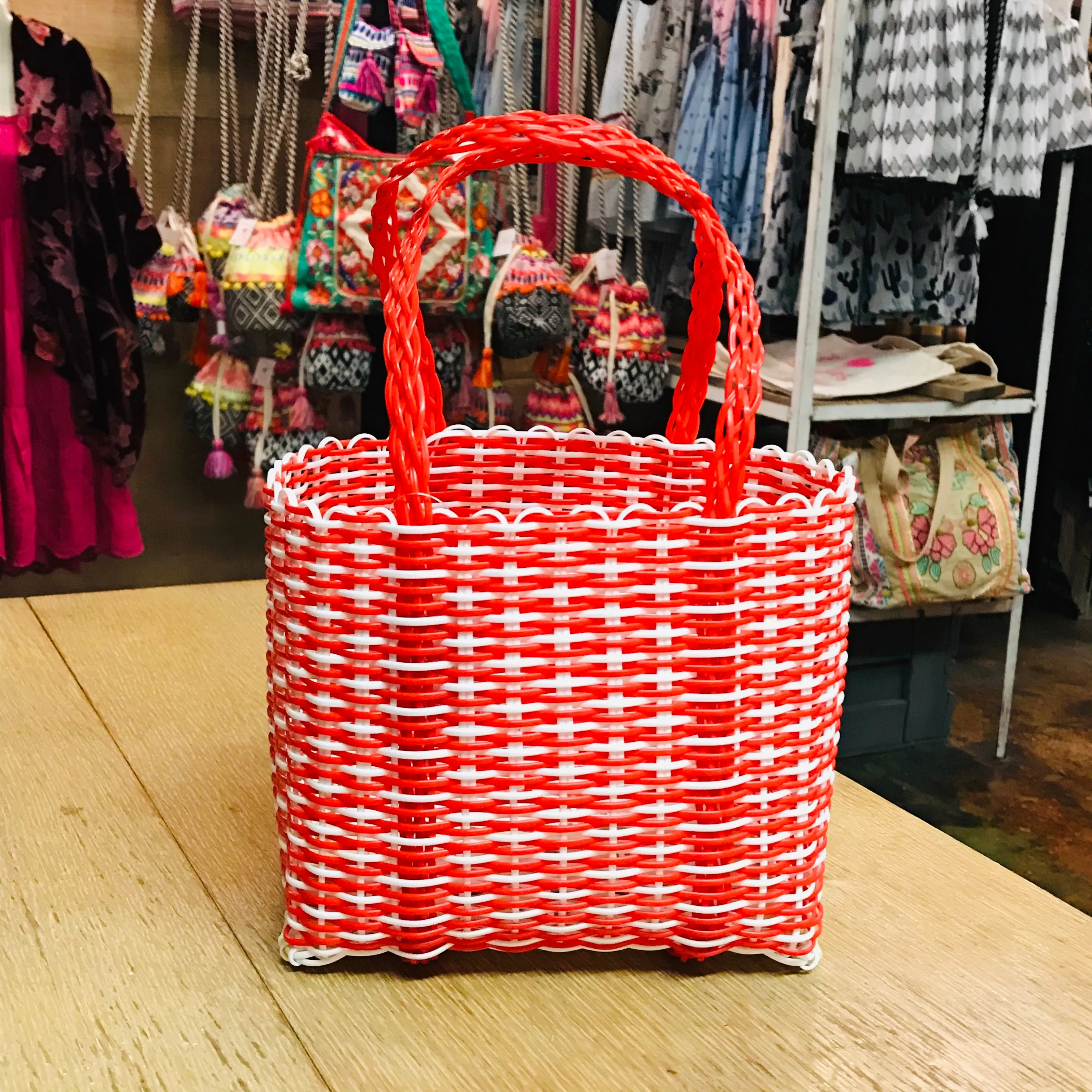 Recycled Woven Totes- Small