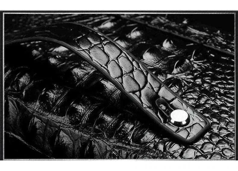 Split Leather | Elegant Crocodile Pattern Men's Clutch - BBC002