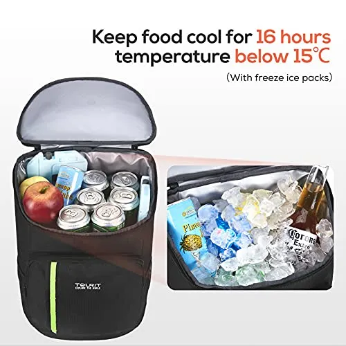 TOURIT Cooler Backpack 30 Cans Lightweight Insulated Backpack Cooler Leak-Proof
